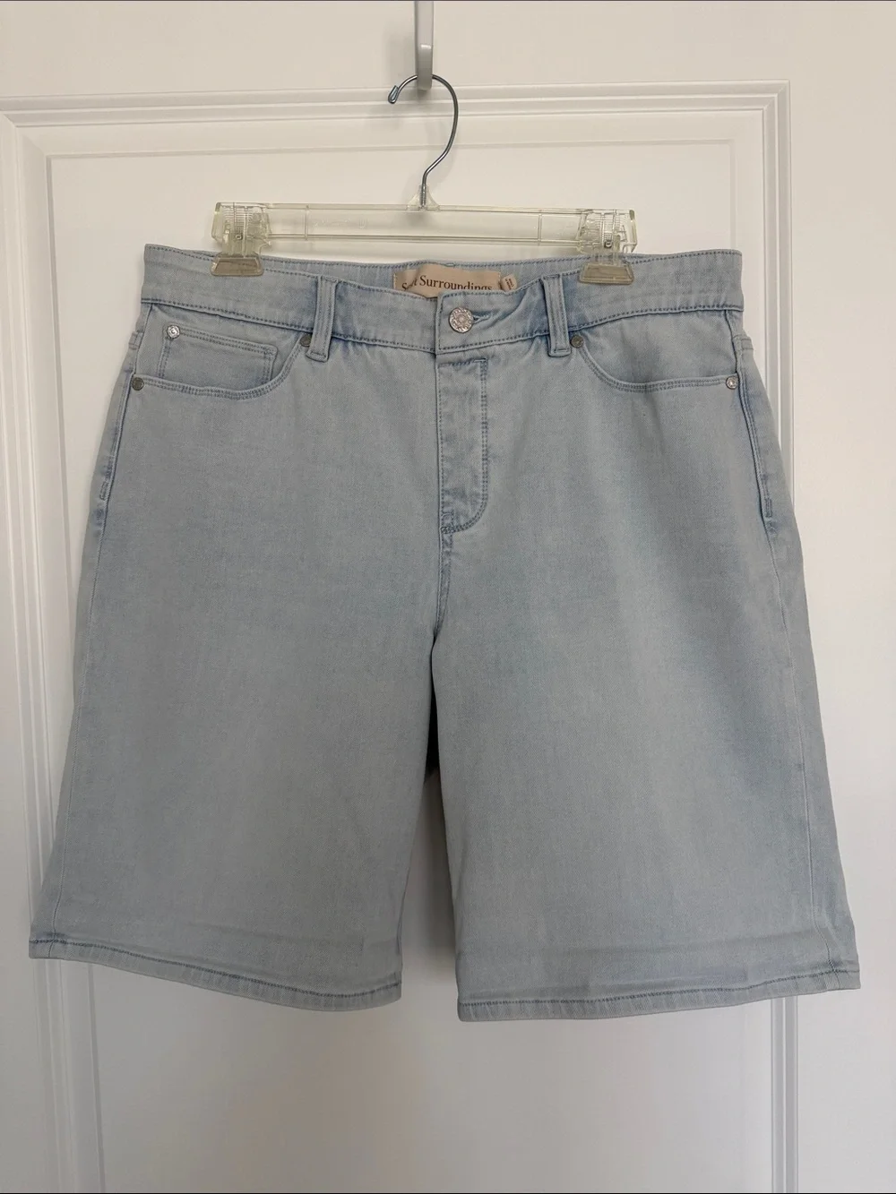 Soft Surroundings Light Blue Denim Shorts